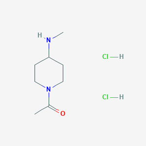 molecular formula C8H18Cl2N2O B13508760 1-[4-(Methylamino)piperidin-1-yl]ethan-1-one dihydrochloride 