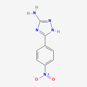 molecular formula C8H7N5O2 B1350878 5-(4-NITROPHENYL)-4H-1,2,4-TRIAZOL-3-AMINE CAS No. 59301-21-2
