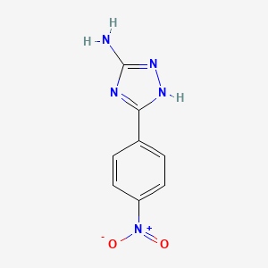 molecular formula C8H7N5O2 B1350878 5-(4-nitrophenyl)-1H-1,2,4-triazol-3-amine CAS No. 59301-21-2
