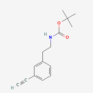 molecular formula C15H19NO2 B13508817 tert-Butyl 3-ethynylphenethylcarbamate 