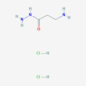 molecular formula C3H11Cl2N3O B13508818 3-Aminopropanehydrazidedihydrochloride 