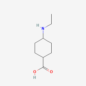 molecular formula C9H17NO2 B13508842 4-(Ethylamino)cyclohexane-1-carboxylic acid 