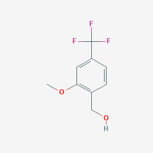 molecular formula C9H9F3O2 B1350887 2-Methoxy-4-(trifluoromethyl)benzyl alcohol CAS No. 286441-68-7