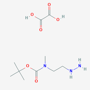 molecular formula C10H21N3O6 B13508892 oxalic acid; tert-butyl N-(2-hydrazinylethyl)-N-methylcarbamate 