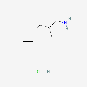 molecular formula C8H18ClN B13508913 3-Cyclobutyl-2-methylpropan-1-amine hydrochloride 