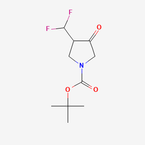 molecular formula C10H15F2NO3 B13508964 Tert-butyl 3-(difluoromethyl)-4-oxopyrrolidine-1-carboxylate 
