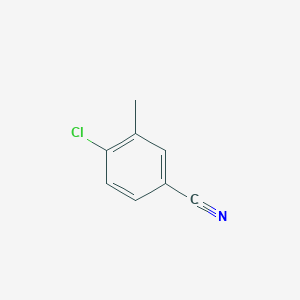 molecular formula C8H6ClN B1350899 4-Chloro-3-methylbenzonitrile CAS No. 4387-31-9