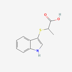 molecular formula C11H11NO2S B1350925 2-(1H-Indol-3-ylsulfanyl)-propionic acid CAS No. 63321-71-1