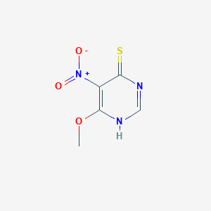 molecular formula C5H5N3O3S B1350934 6-methoxy-5-nitro-1H-pyrimidine-4-thione CAS No. 7154-33-8