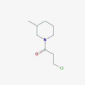 molecular formula C9H16ClNO B1350995 1-(3-CHLOROPROPANOYL)-3-METHYLPIPERIDINE CAS No. 349097-98-9