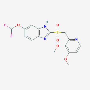 molecular formula C16H15F2N3O5S B135101 Pantoprazole Sulfone CAS No. 127780-16-9
