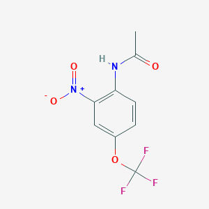 molecular formula C9H7F3N2O4 B1351021 N-[2-nitro-4-(trifluoromethoxy)phenyl]acetamide CAS No. 787-57-5