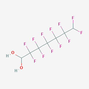 molecular formula C7H4F12O2 B1351028 2,2,3,3,4,4,5,5,6,6,7,7-Dodecafluoroheptane-1,1-diol CAS No. 812-87-3