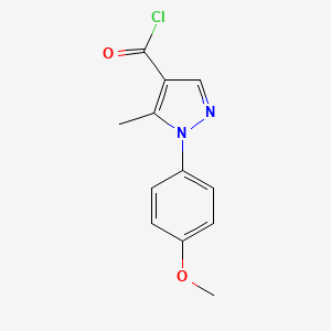 molecular formula C12H11ClN2O2 B1351030 1-(4-Methoxyphenyl)-5-Methyl-1H-Pyrazole-4-Carbonyl Chloride CAS No. 306934-94-1