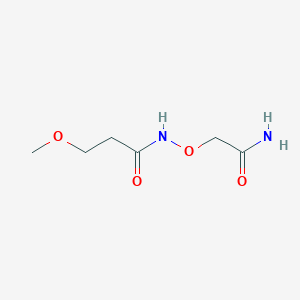 molecular formula C6H12N2O4 B13510300 N-(carbamoylmethoxy)-3-methoxypropanamide 