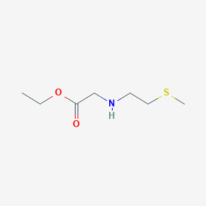molecular formula C7H15NO2S B13510323 Ethyl (2-(methylthio)ethyl)glycinate 