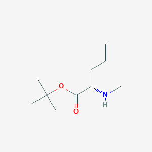 molecular formula C10H21NO2 B13510326 (S)-tert-Butyl 2-(methylamino)pentanoate 
