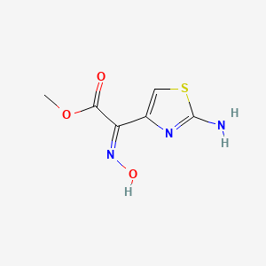 molecular formula C6H7N3O3S B13510365 methyl (2E)-(2-amino-1,3-thiazol-4-yl)(hydroxyimino)ethanoate 