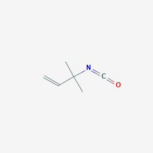 molecular formula C6H9NO B13510410 3-Isocyanato-3-methylbut-1-ene 