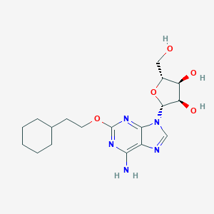 molecular formula C18H27N5O5 B135105 2-(2-环己基乙氧基)腺苷 CAS No. 131933-18-1