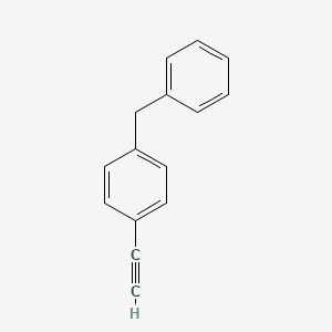molecular formula C15H12 B13510555 1-Benzyl-4-ethynylbenzene 