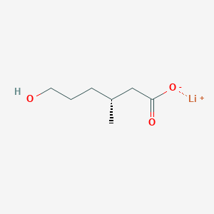 molecular formula C7H13LiO3 B13510635 lithium(1+) (3R)-6-hydroxy-3-methylhexanoate 