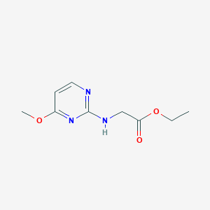 molecular formula C9H13N3O3 B13510651 Ethyl (4-methoxypyrimidin-2-yl)glycinate 