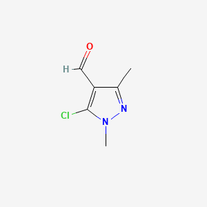 molecular formula C6H7ClN2O B1351071 5-氯-1,3-二甲基-1H-吡唑-4-甲醛 CAS No. 27006-76-4