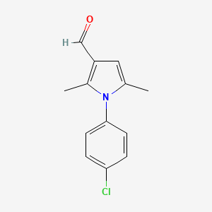 molecular formula C13H12ClNO B1351074 1-(4-chlorophenyl)-2,5-dimethyl-1H-pyrrole-3-carbaldehyde CAS No. 20461-26-1