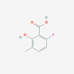 molecular formula C8H7FO3 B13510787 6-Fluoro-2-hydroxy-3-methylbenzoic acid 