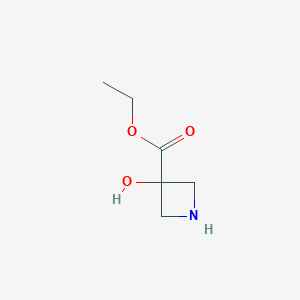 molecular formula C6H11NO3 B13510794 Ethyl 3-hydroxyazetidine-3-carboxylate 