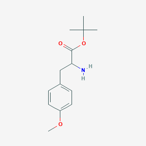 molecular formula C14H21NO3 B13510811 Tert-butyl 2-amino-3-(4-methoxyphenyl)propanoate 