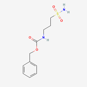 molecular formula C11H16N2O4S B13510840 benzyl N-(3-sulfamoylpropyl)carbamate 