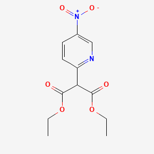 molecular formula C12H14N2O6 B1351085 2-(5-硝基吡啶-2-基)丙二酸二乙酯 CAS No. 60891-70-5