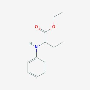 molecular formula C12H17NO2 B13510862 Ethyl 2-(phenylamino)butanoate 