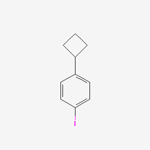 molecular formula C10H11I B13510867 1-Cyclobutyl-4-iodobenzene 