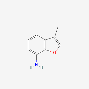 molecular formula C9H9NO B13510897 3-Methylbenzofuran-7-amine 