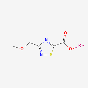 molecular formula C5H5KN2O3S B13510917 Potassium 3-(methoxymethyl)-1,2,4-thiadiazole-5-carboxylate 