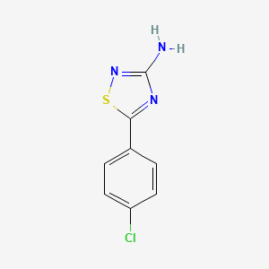 molecular formula C8H6ClN3S B1351093 5-(4-Chlorophenyl)-1,2,4-thiadiazol-3-amine CAS No. 89894-30-4