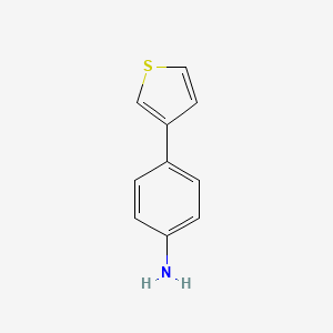 molecular formula C10H9NS B1351096 4-(Thiophen-3-yl)aniline CAS No. 834884-74-1