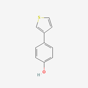 molecular formula C10H8OS B1351097 4-(Thiophen-3-yl)phenol CAS No. 29886-67-7