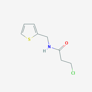 molecular formula C8H10ClNOS B1351098 3-chloro-N-(thiophen-2-ylmethyl)propanamide CAS No. 21403-26-9