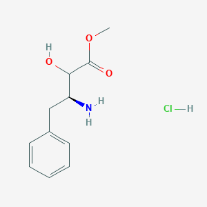 molecular formula C11H16ClNO3 B13511004 methyl(3S)-3-amino-2-hydroxy-4-phenylbutanoatehydrochloride 