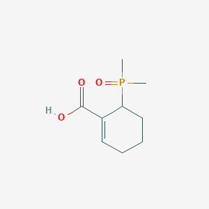 molecular formula C9H15O3P B13511068 6-(Dimethylphosphoryl)cyclohex-1-ene-1-carboxylicacid 