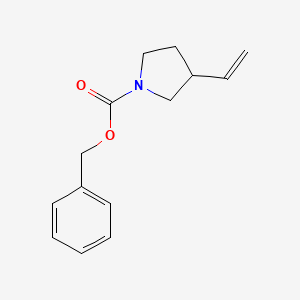 molecular formula C14H17NO2 B13511097 Benzyl 3-ethenylpyrrolidine-1-carboxylate 