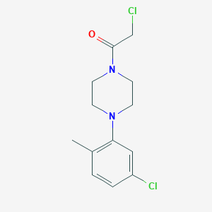 2-Chloro-1-[4-(5-chloro-2-methylphenyl)piperazin-1-yl]ethanone