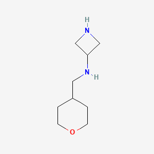 molecular formula C9H18N2O B13511119 n-((Tetrahydro-2h-pyran-4-yl)methyl)azetidin-3-amine 