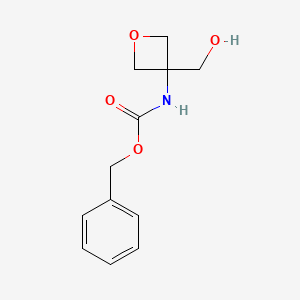 molecular formula C12H15NO4 B13511141 benzyl N-[3-(hydroxymethyl)oxetan-3-yl]carbamate 