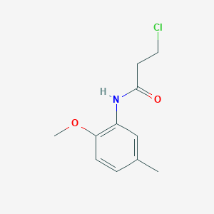 3-chloro-N-(2-methoxy-5-methylphenyl)propanamide