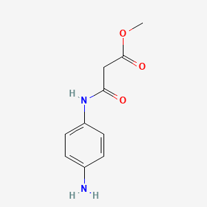 molecular formula C10H12N2O3 B13511165 Methyl 3-(4-aminoanilino)-3-oxopropanoate CAS No. 325168-04-5